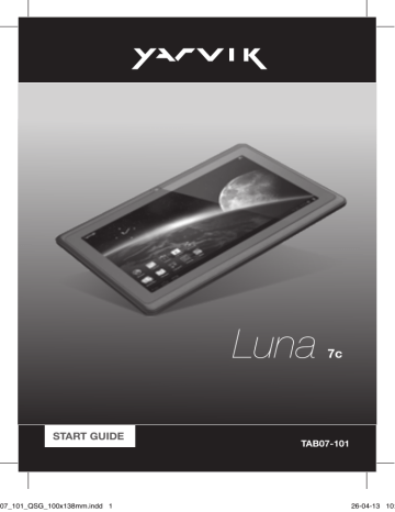 Luna 7” TAB07-101 | Yarvik TAB07-101 Manuel utilisateur | Fixfr