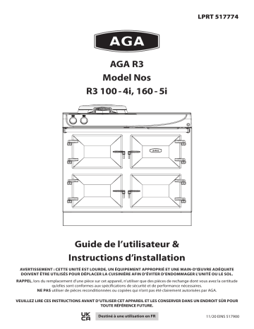 AGA R3 100-4i 160-5i FR Manuel du propriétaire | Fixfr