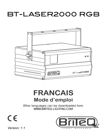 Briteq BT-LASER2000 RGB Manuel du propriétaire | Fixfr