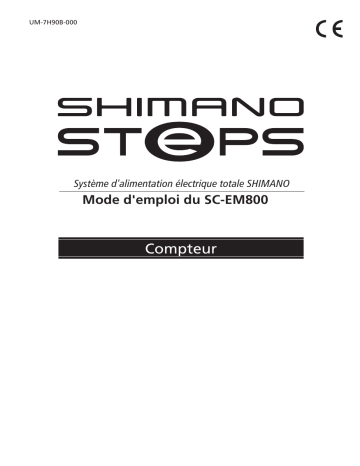 Shimano SC-EM800 Ordinateur de bicyclette Manuel utilisateur | Fixfr
