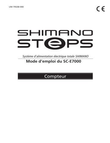 Shimano SC-E7000 Ordinateur de bicyclette Manuel utilisateur | Fixfr