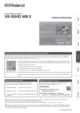 Roland VR-50HD MK II VR-50HD MK II 多格式音视频切换台 Manuel utilisateur