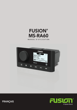 Garmin Stereo iekarta uz udeniem Fusion MS-RA60 Manuel utilisateur