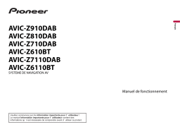 Pioneer AVIC-Z610BT Manuel utilisateur