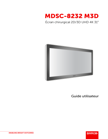 Barco MDSC-8232 M3D Mode d'emploi | Fixfr