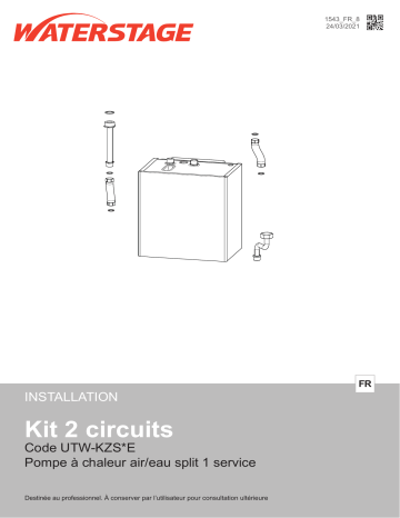 Installation manuel | Fujitsu UTW-KZSXE Guide d'installation | Fixfr