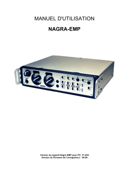 Nagra EMP Manuel utilisateur