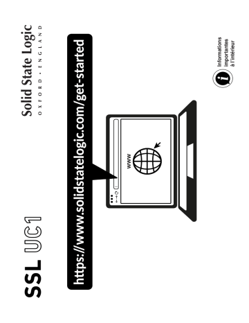 Solid State Logic UC1 Controller Guide de démarrage rapide | Fixfr