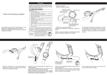 Mode d'emploi | Seiko How to attach a pull-through type band Manuel utilisateur | Fixfr