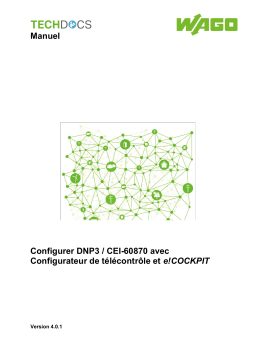 WAGO Configure DNP3 / IEC-60870 Manuel utilisateur