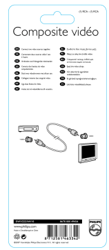 Philips SWV2223W/10 kompozit videokábel Manuel utilisateur