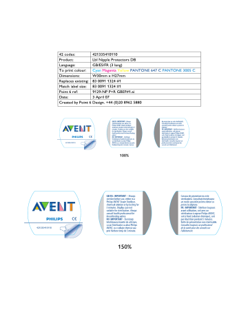 Avent SCF156/01 Avent Protector pentru mameloane Manuel utilisateur | Fixfr