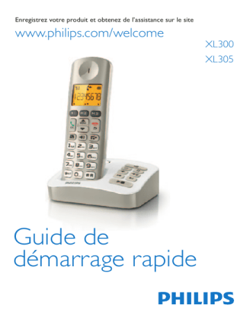XL305 | Manuel du propriétaire | Philips XL3001C/38 Téléphone sans fil Manuel utilisateur | Fixfr