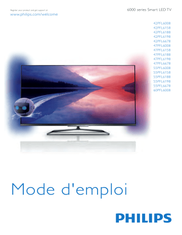 Philips 55PFL6678K/12 6000 series Téléviseur LED Smart TV ultra-plat 3D Manuel utilisateur | Fixfr