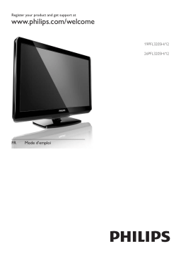 Philips 26PFL3205H/12 Téléviseur LED Manuel utilisateur