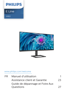 Philips 345E2AE/00 Moniteur LCD UltraWide Manuel utilisateur