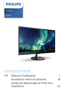 Philips 327E8QJAB/00 Moniteur LCD Full HD Manuel utilisateur