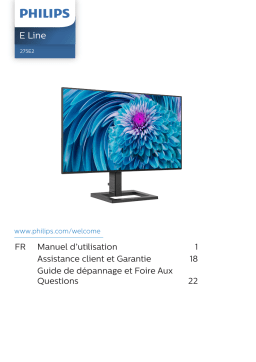 Philips 275E2FAE/00 Moniteur LCD QHD Manuel utilisateur