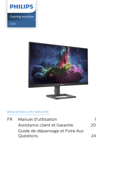 Philips 272E1GAEZ/00 Moniteur gaming Manuel utilisateur