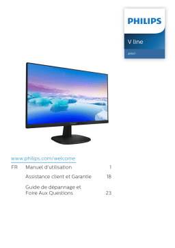 Philips 243V7QDSB/01 Moniteur LCD Full HD Manuel utilisateur