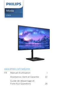 Philips 279C9/01 Moda Moniteur LCD avec port USB-C Manuel utilisateur