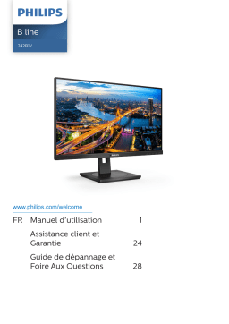 Philips 242B1V/01 Moniteur LCD avec mode confidentiel Manuel utilisateur