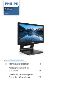 Philips 162B9T/01 Moniteur LCD avec SmoothTouch Manuel utilisateur