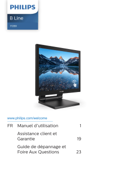 Philips 172B9T/00 Moniteur LCD avec SmoothTouch Manuel utilisateur