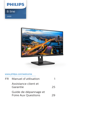 Philips 243B1/00 Moniteur LCD avec USB-C Manuel utilisateur | Fixfr