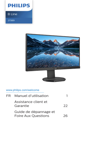 Philips 273B9/00 Moniteur LCD avec USB-C Manuel utilisateur | Fixfr