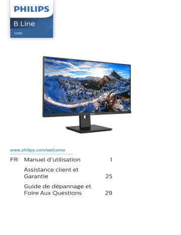 Philips 328B1/01 Moniteur LCD avec PowerSensor Manuel utilisateur | Fixfr