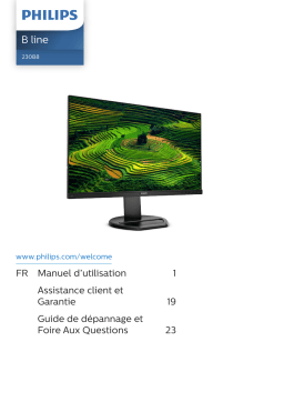 Philips 230B8QJEB/00 Moniteur LCD Manuel utilisateur