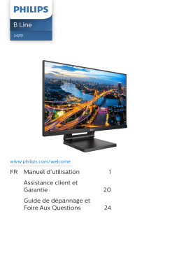 Philips 242B1TC/01 Moniteur LCD avec SmoothTouch Manuel utilisateur