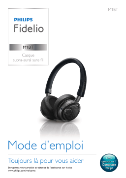 Fidelio M1BTBL/00 Fidelio Casque Bluetooth® Manuel utilisateur