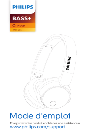 Philips TABH305BK/00 Casque à réduction de bruit sans fil Manuel utilisateur | Fixfr