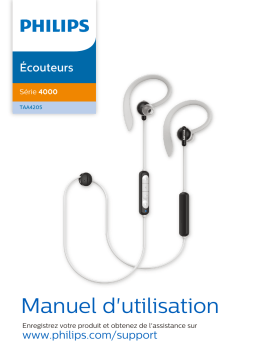 Philips TAA4205BK/00 Écouteurs sport intra-auriculaires sans fil Manuel utilisateur