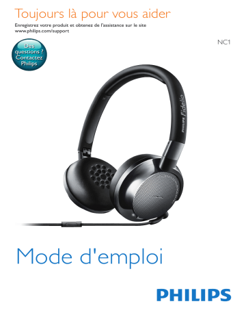 Philips NC1/00 Casque à réduction de bruit active Manuel utilisateur | Fixfr