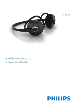 Philips SHB6110/00 Casque stéréo avec micro Bluetooth® Manuel utilisateur