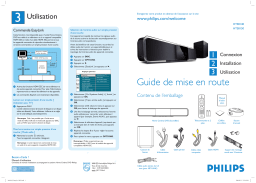 Philips HTS8140/12 Home cinema Guide de démarrage rapide