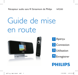 Philips NP2500/12 Streamium Récepteur audio sans fil Guide de démarrage rapide