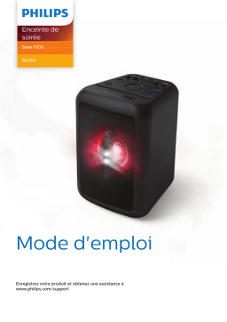 Philips TANX100/10 Enceinte de fête Bluetooth® Manuel utilisateur