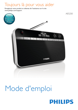Philips AE5250/12 Radio portable Manuel utilisateur