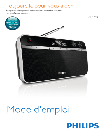 Philips AE5250/12 Radio portable Manuel utilisateur | Fixfr