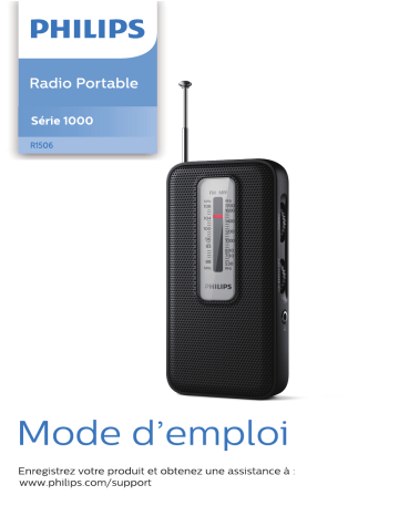 Philips TAR1506/00 Radio portable Manuel utilisateur | Fixfr