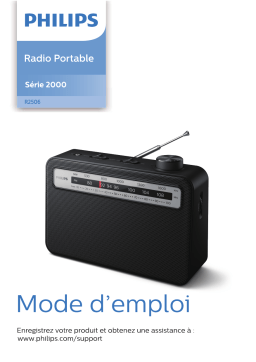 Philips TAR2506/12 Radio portable Manuel utilisateur