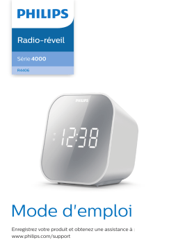 Philips TAR4406/12 Radio-réveil Manuel utilisateur