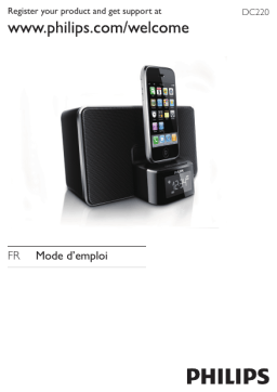 Philips DC220/12 Radio-réveil pour iPod/iPhone Manuel utilisateur