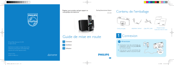 Philips DC220/12 Radio-réveil pour iPod/iPhone Guide de démarrage rapide | Fixfr