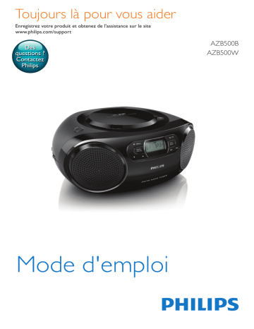 Philips AZB500B/12 Lecteur de CD Manuel utilisateur | Fixfr