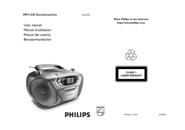 Philips AZ1032/12 Lecteur de CD Manuel utilisateur | Fixfr